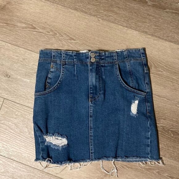 Free People | 2 | Denim Skirt - Picture 1 of 5